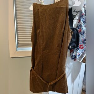 Zara Brown Corduroy Dress